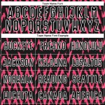 Custom Black Hot Pink-White Abstract Geometric Pattern Sublimation Soccer Uniform Jersey