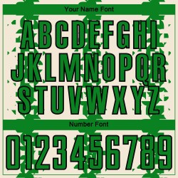 Custom Cream Grass Green-Black Abstract Geometric Pattern Sublimation Soccer Uniform Jersey Custom Cream Grass Green-Black Abstract Geometric Pattern Sublimation Soccer Uniform Jersey