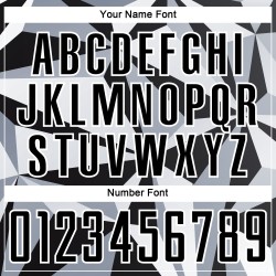 Custom Black White Geometric Pattern Sublimation Soccer Uniform Jersey Custom Black White Geometric Pattern Sublimation Soccer Uniform Jersey