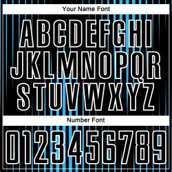 Custom Black Sky Blue-White Lines Sublimation Soccer Uniform Jersey Custom Black Sky Blue-White Lines Sublimation Soccer Uniform Jersey