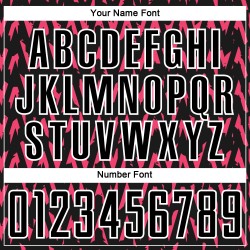 Custom Black Hot Pink-White Abstract Geometric Pattern Sublimation Soccer Uniform Jersey Custom Black Hot Pink-White Abstract Geometric Pattern Sublimation Soccer Uniform Jersey