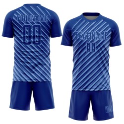 Custom Royal Light Blue Slash Sublimation Soccer Uniform Jersey Custom Royal Light Blue Slash Sublimation Soccer Uniform Jersey